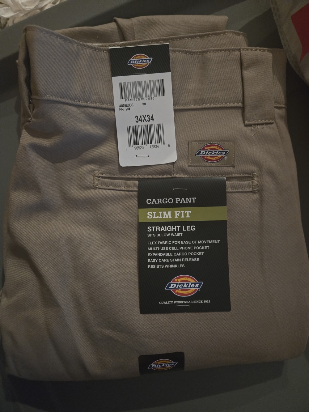 Dickies Slim Fit Straight Leg Cargo Pants NWT